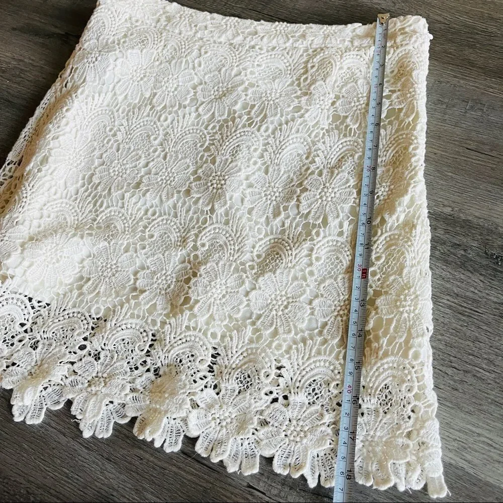 Off White Crochet Skirt - Picture 3 of 4